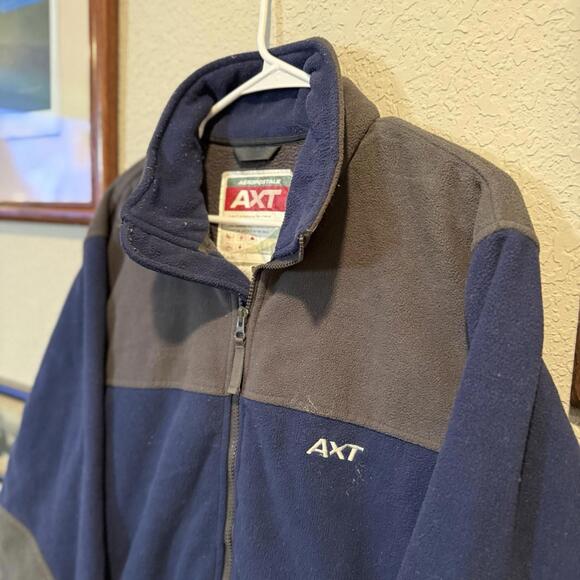 Aeropostale AXT Fleece Jacket Full Zip Extra Warmth Breathable Blue Gray XL EUC - Picture 3 of 6
